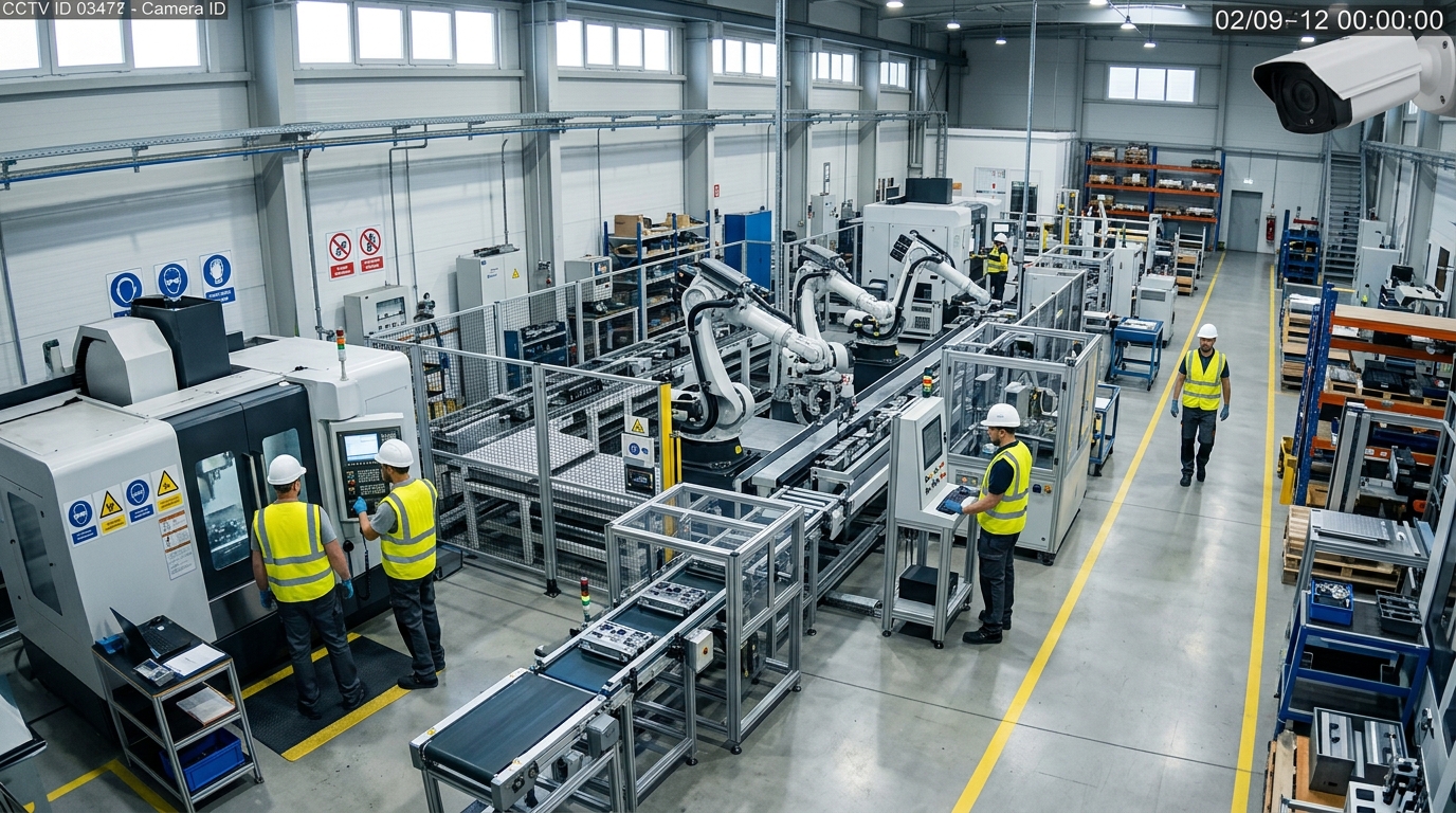 Yapay Zeka Fabrika Kamera İş Güvenliği